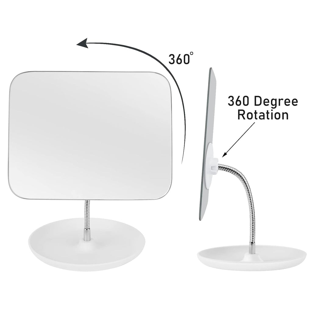 Adjustable Gooseneck Vanity Mirror with Stand