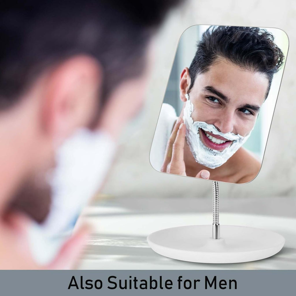 Adjustable Gooseneck Vanity Mirror with Stand
