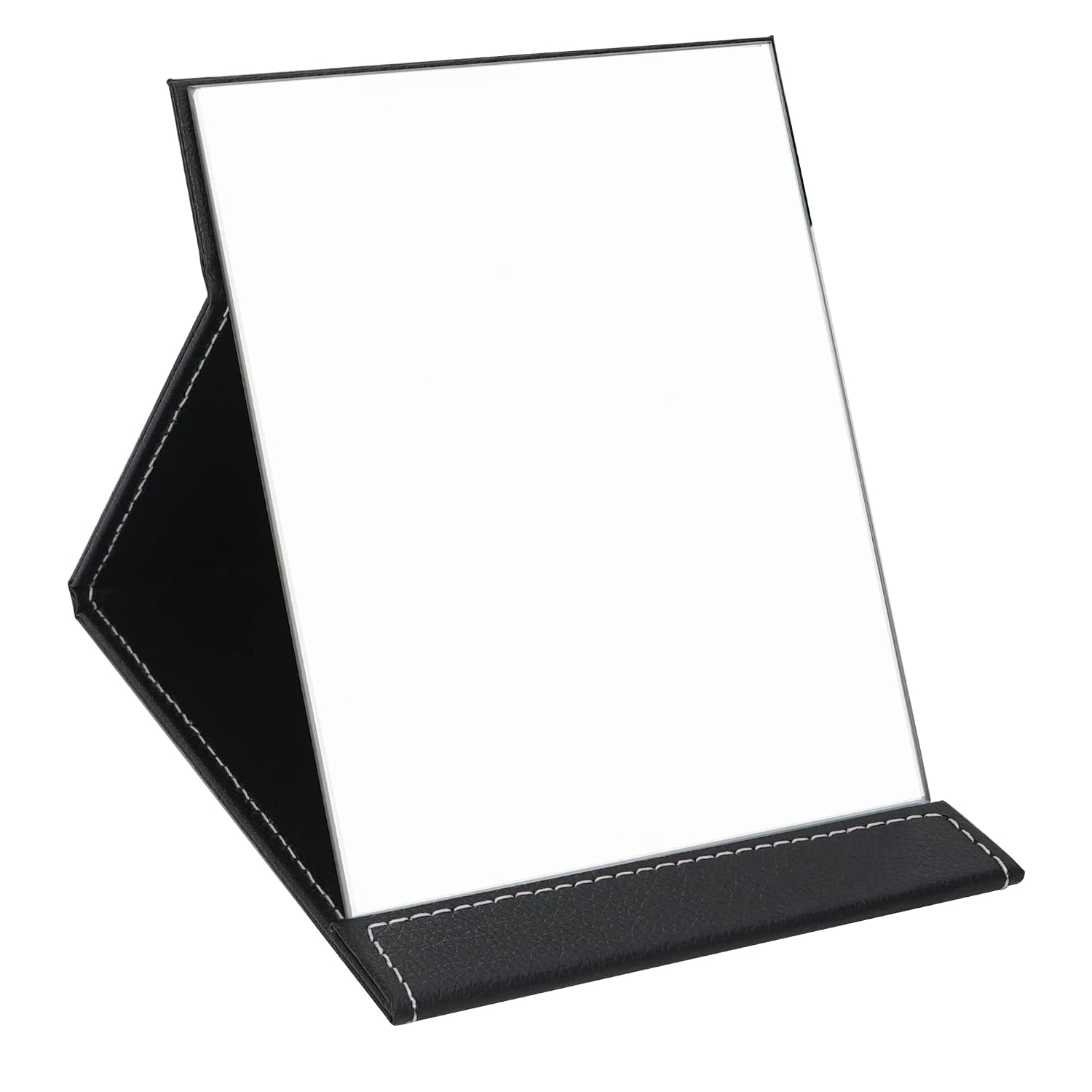 Folding Portable Travel Mirror with Adjustable PU Cover