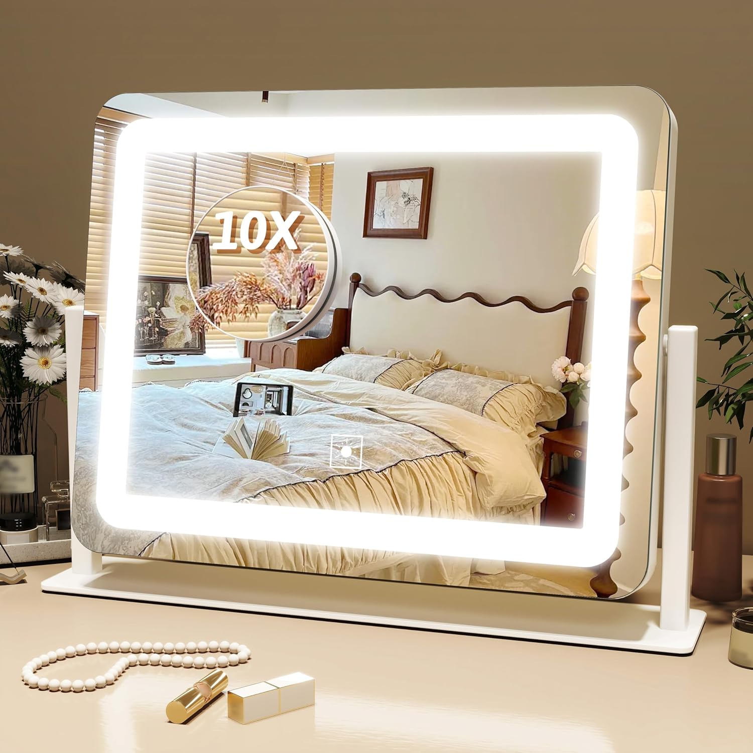 13x17 Inch LED Vanity Mirror with Touch Control