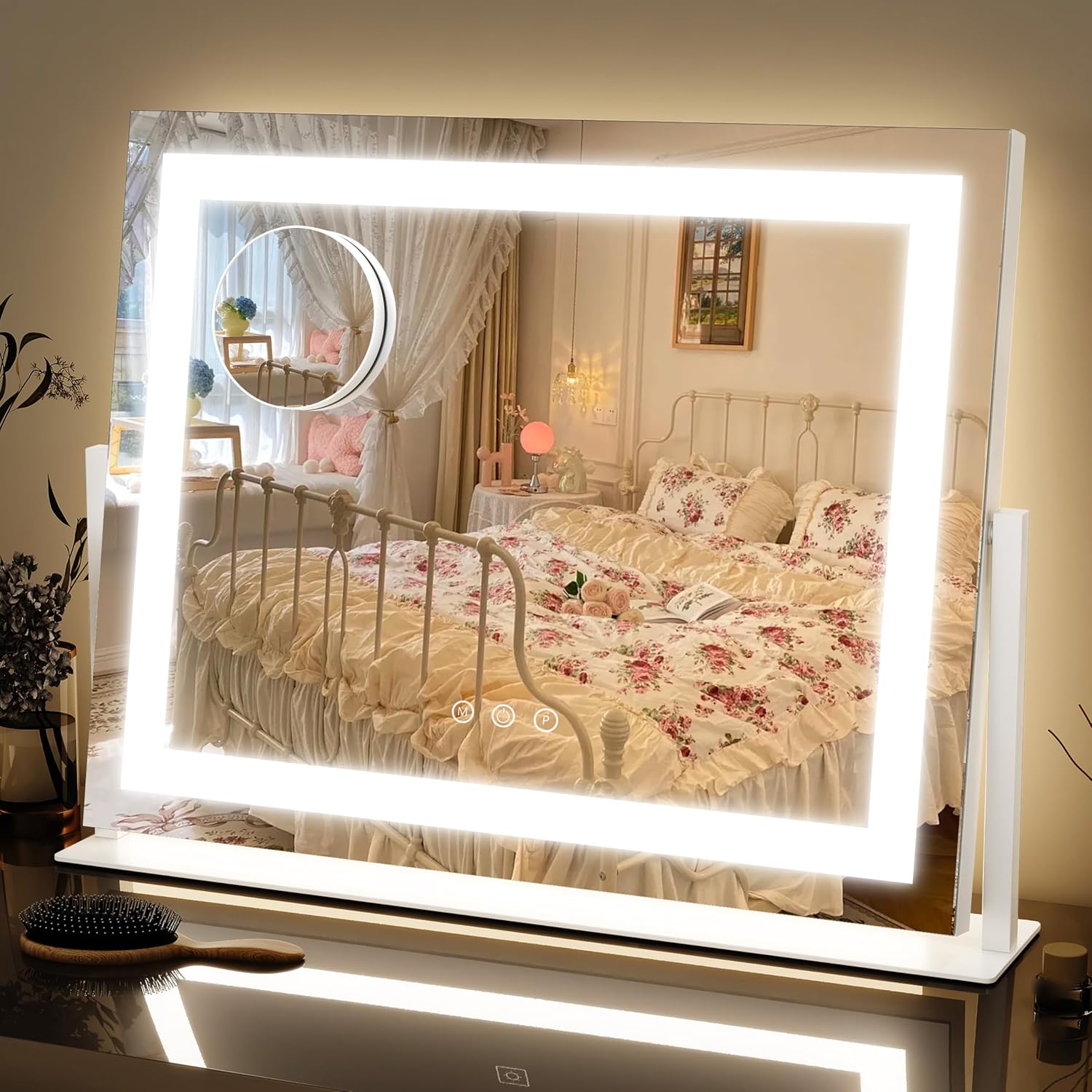 15x12.6 Inch LED Vanity Mirror with Touch Control