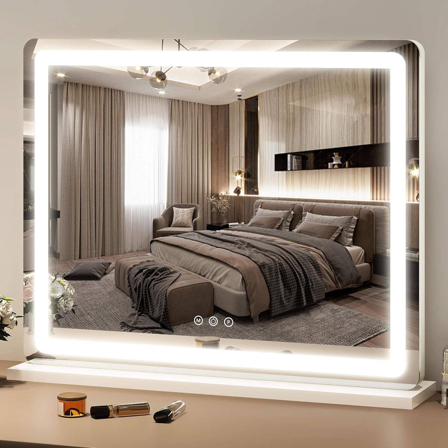 13x17 Inch LED Vanity Mirror with Touch Control