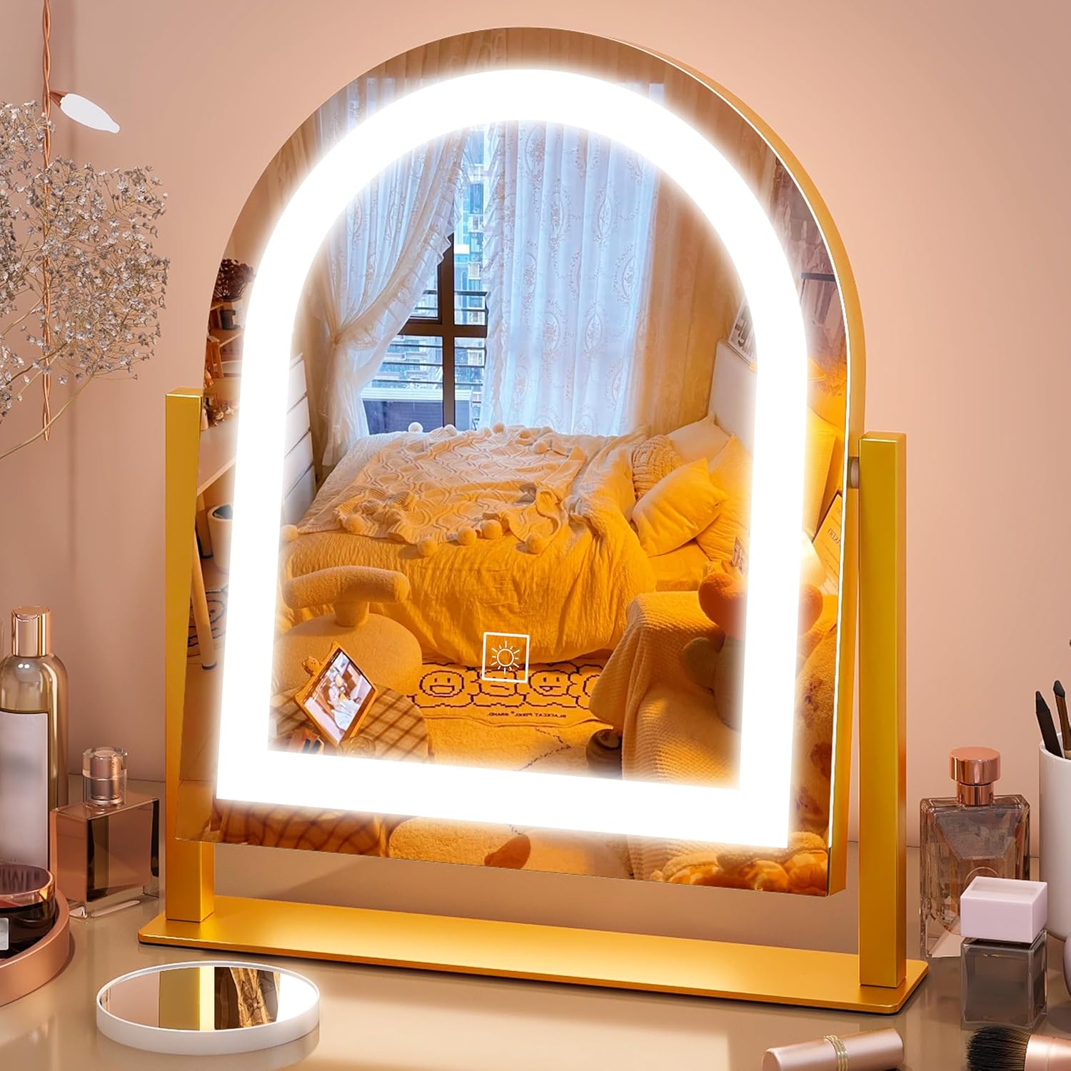 15x12.6 Inch LED Vanity Mirror with Touch Control