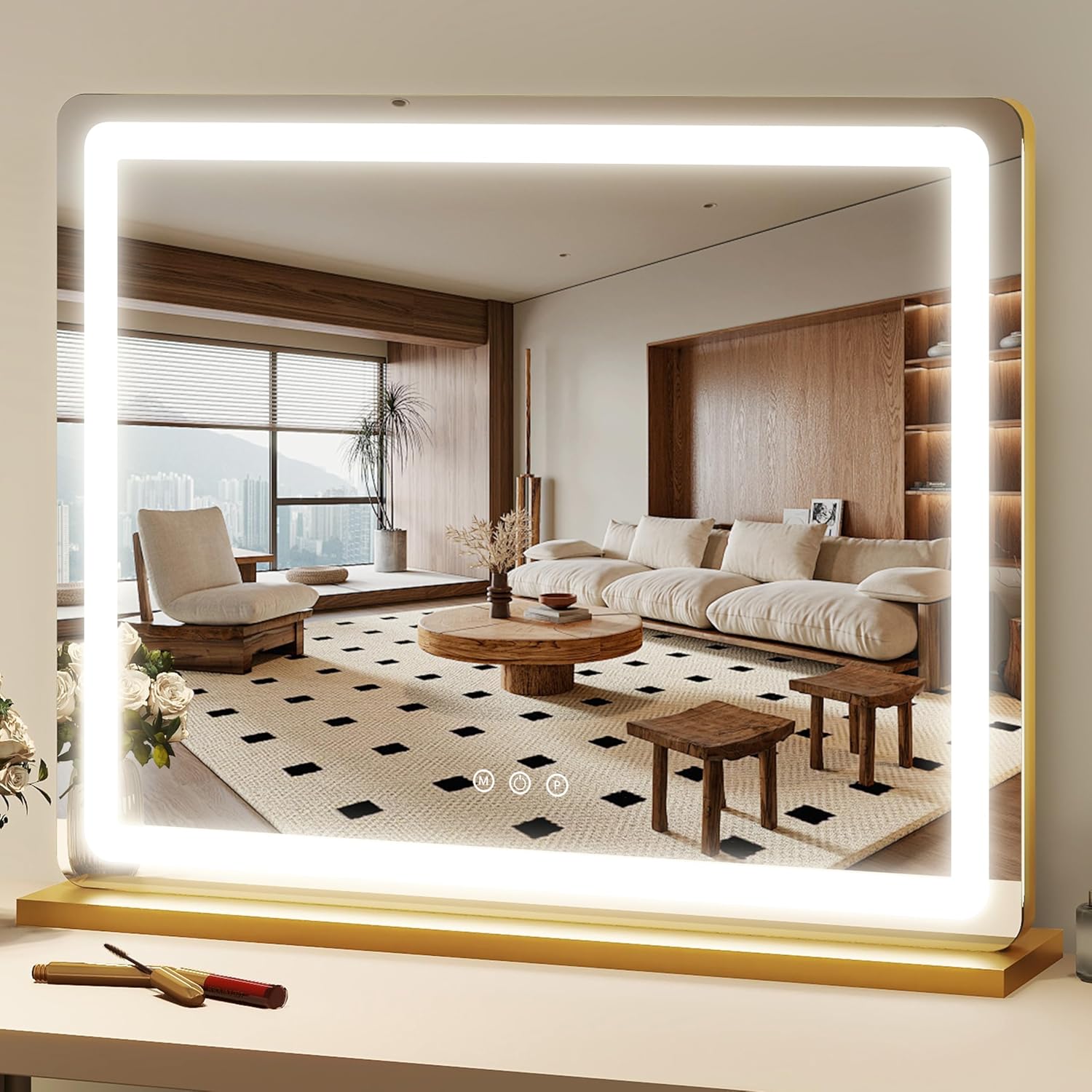 13x17 Inch LED Vanity Mirror with Touch Control