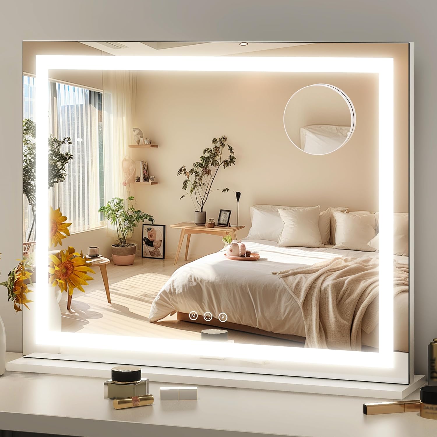 15x12.6 Inch LED Vanity Mirror with Touch Control