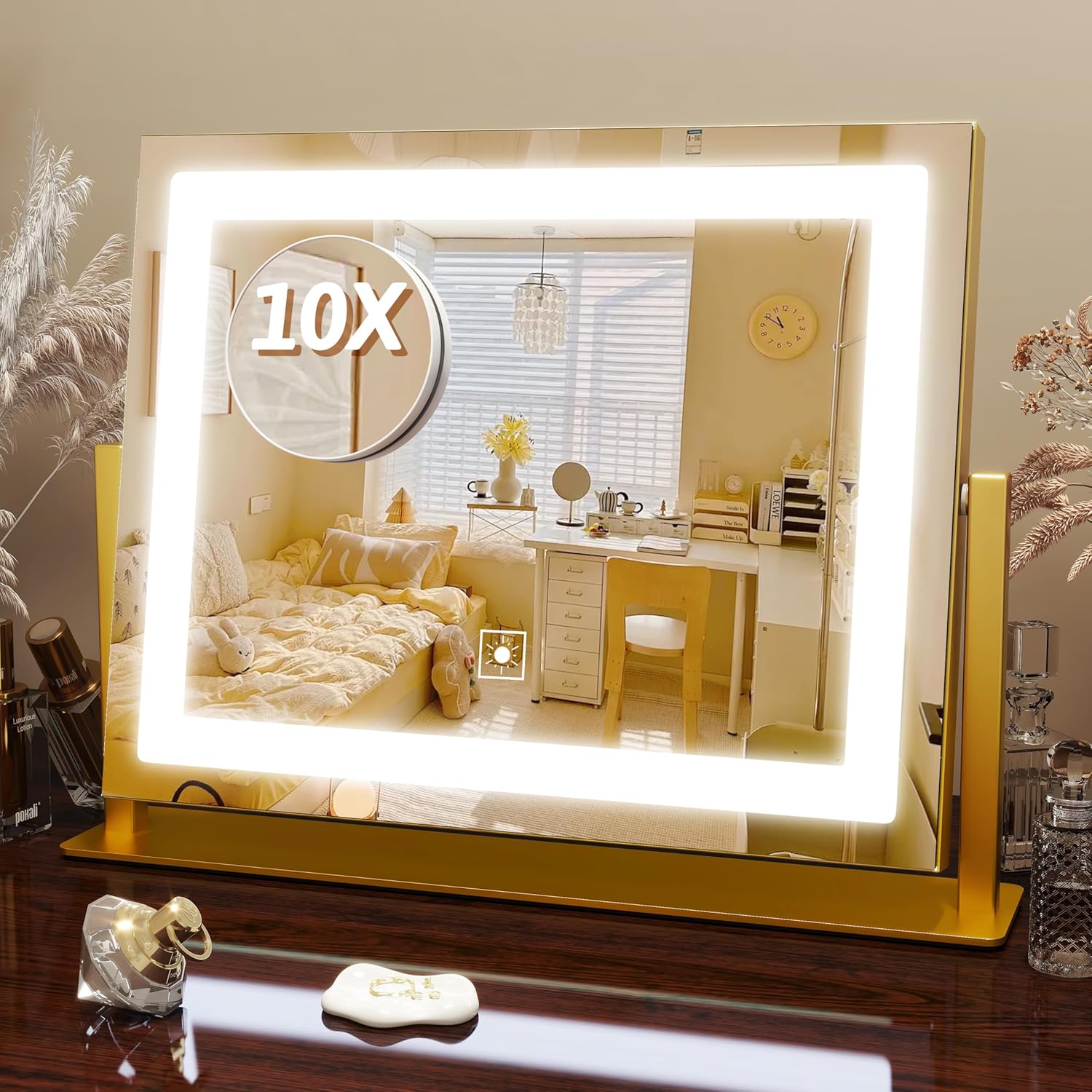 15x12.6 Inch LED Vanity Mirror with Touch Control