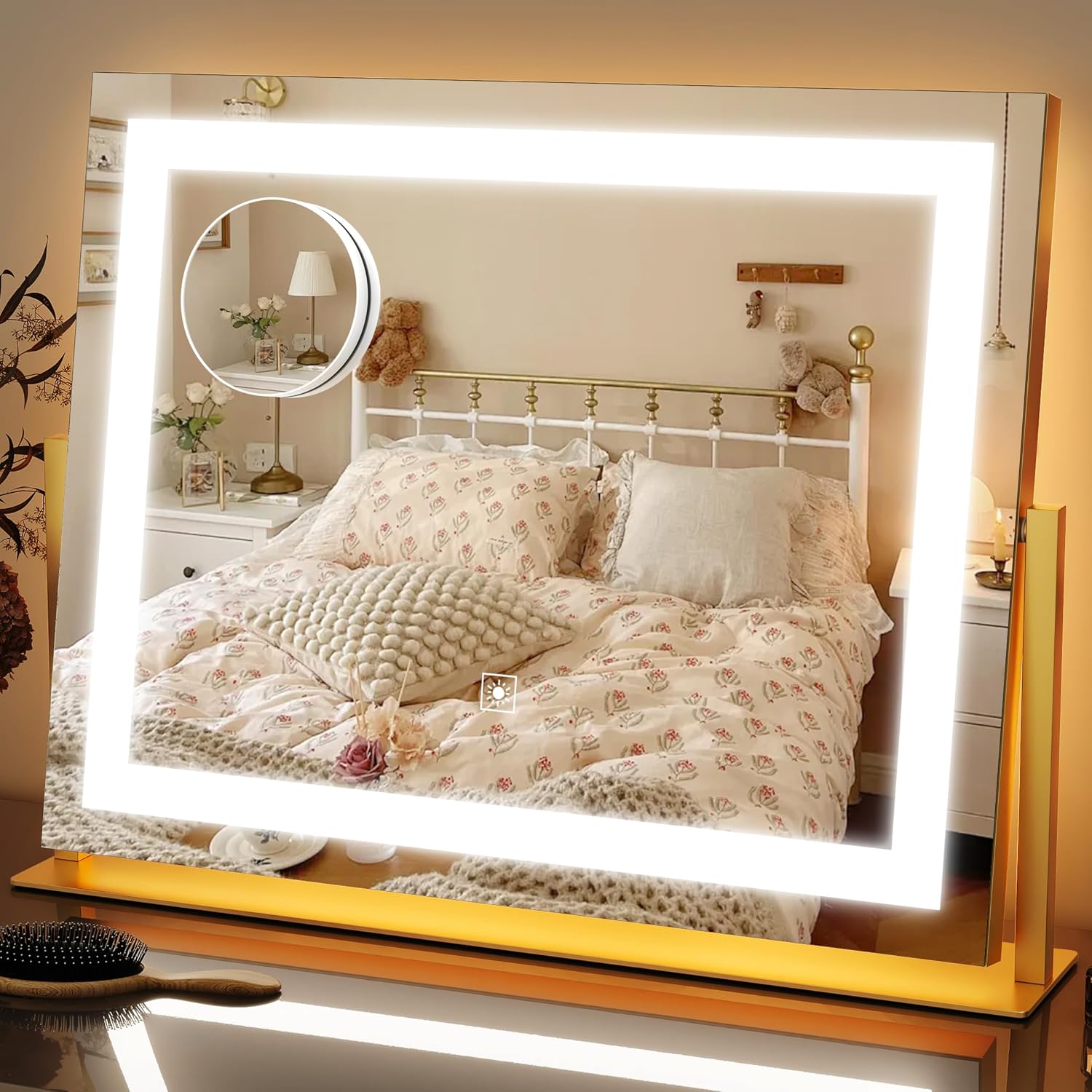 15x12.6 Inch LED Vanity Mirror with Touch Control
