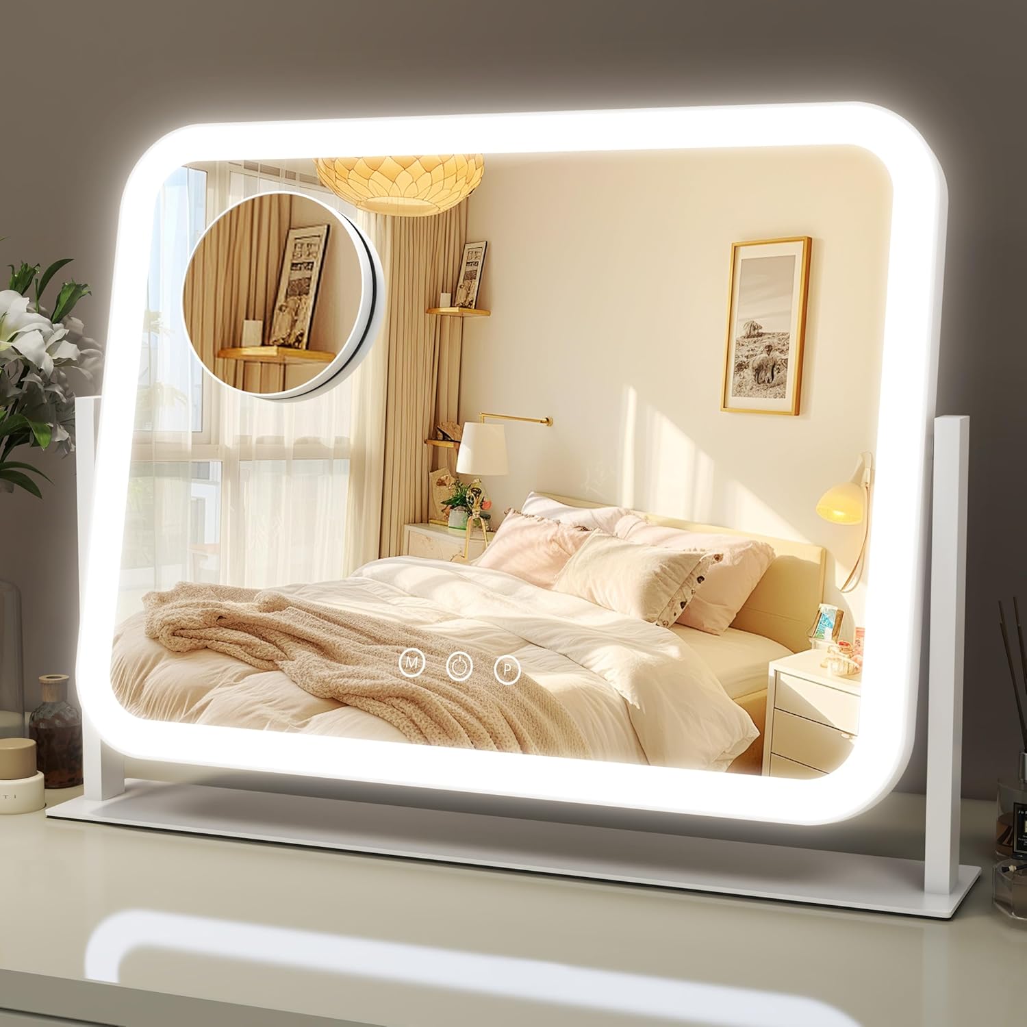 8x10 Inch LED Vanity Mirror with Touch Control