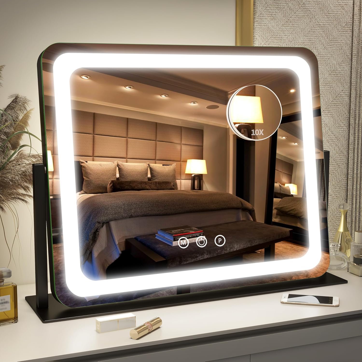 15x12.6 Inch LED Vanity Mirror with Touch Control