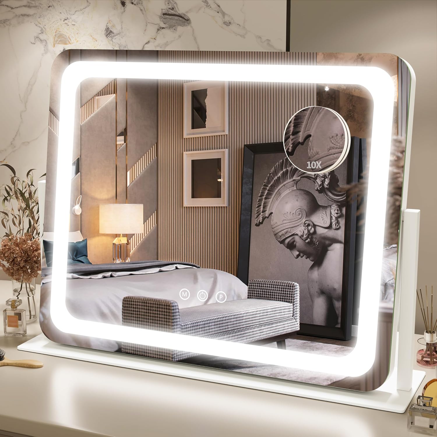 15x12.6 Inch LED Vanity Mirror with Touch Control