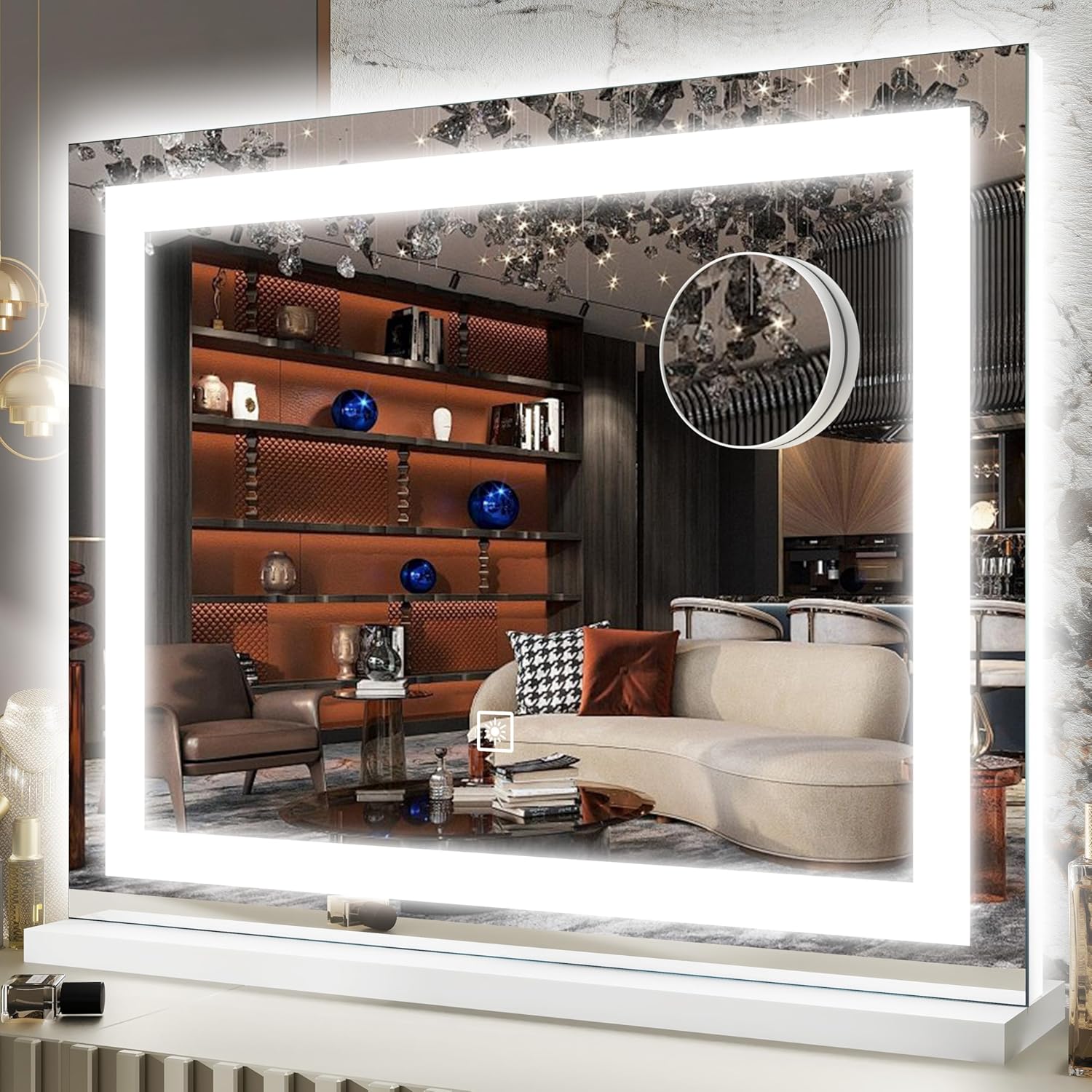 13x17 Inch LED Vanity Mirror with Touch Control