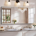 18x24 Inch Black Aluminum Frame Bathroom Mirror