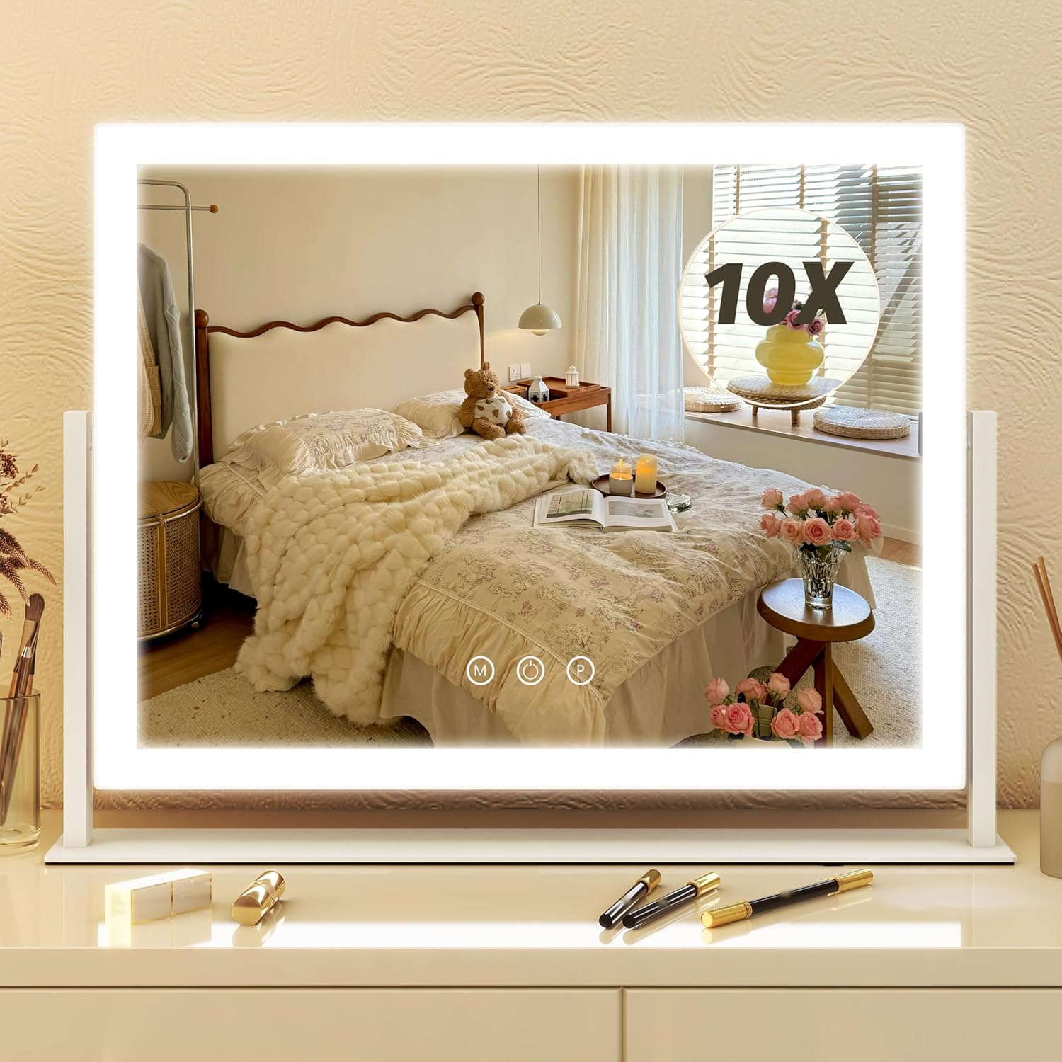 13x17 Inch LED Vanity Mirror with Touch Control
