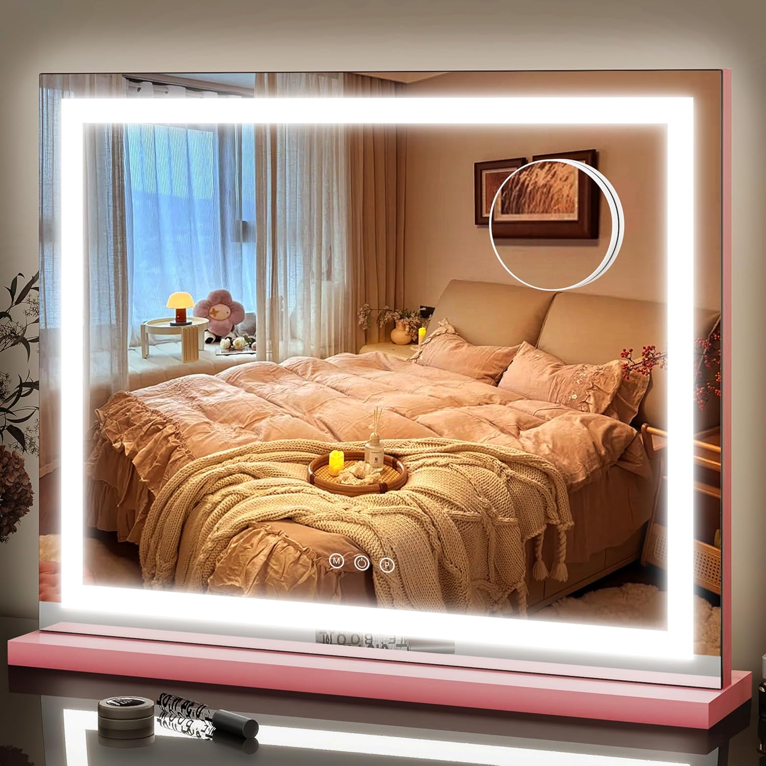 15x12.6 Inch LED Vanity Mirror with Touch Control