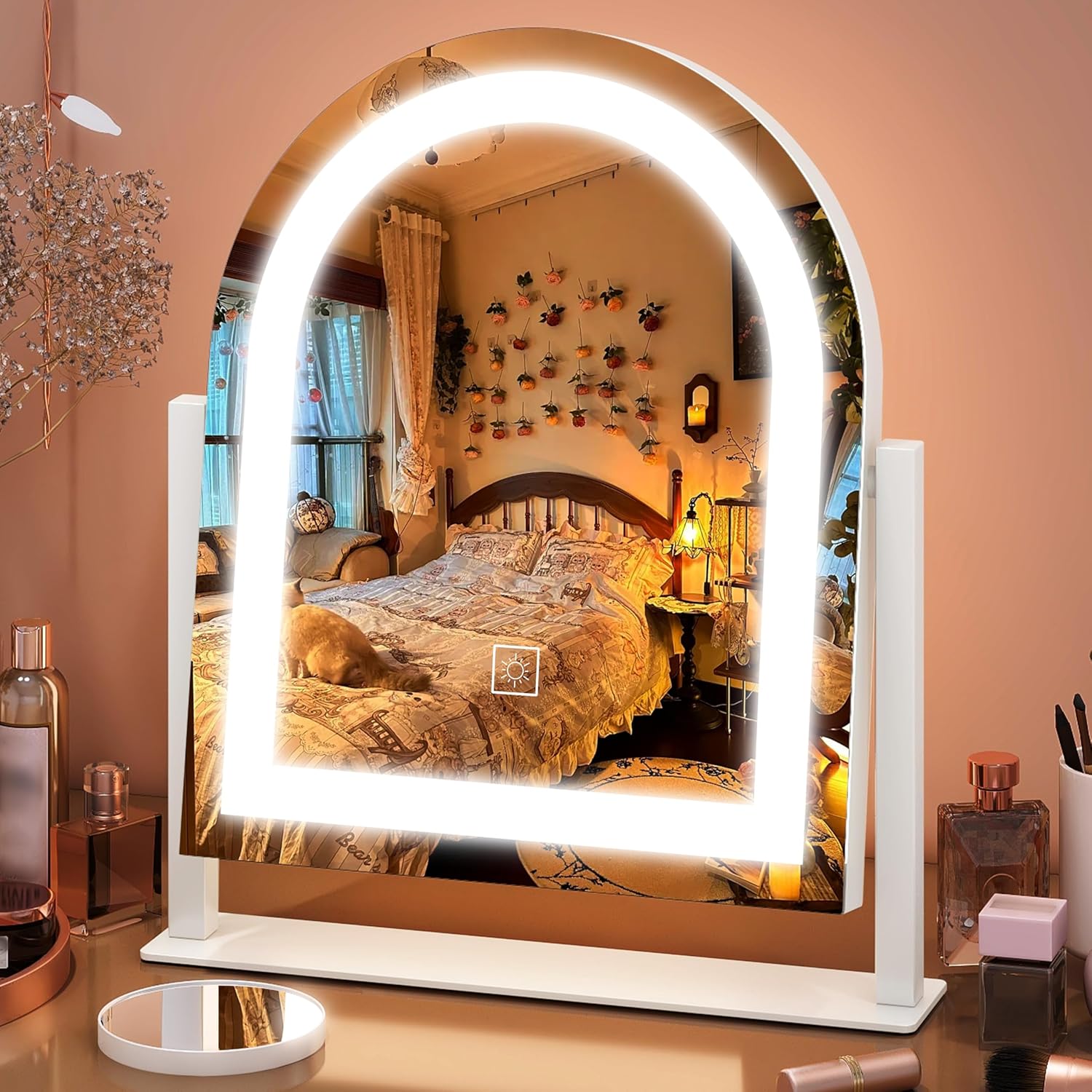 15x12.6 Inch LED Vanity Mirror with Touch Control