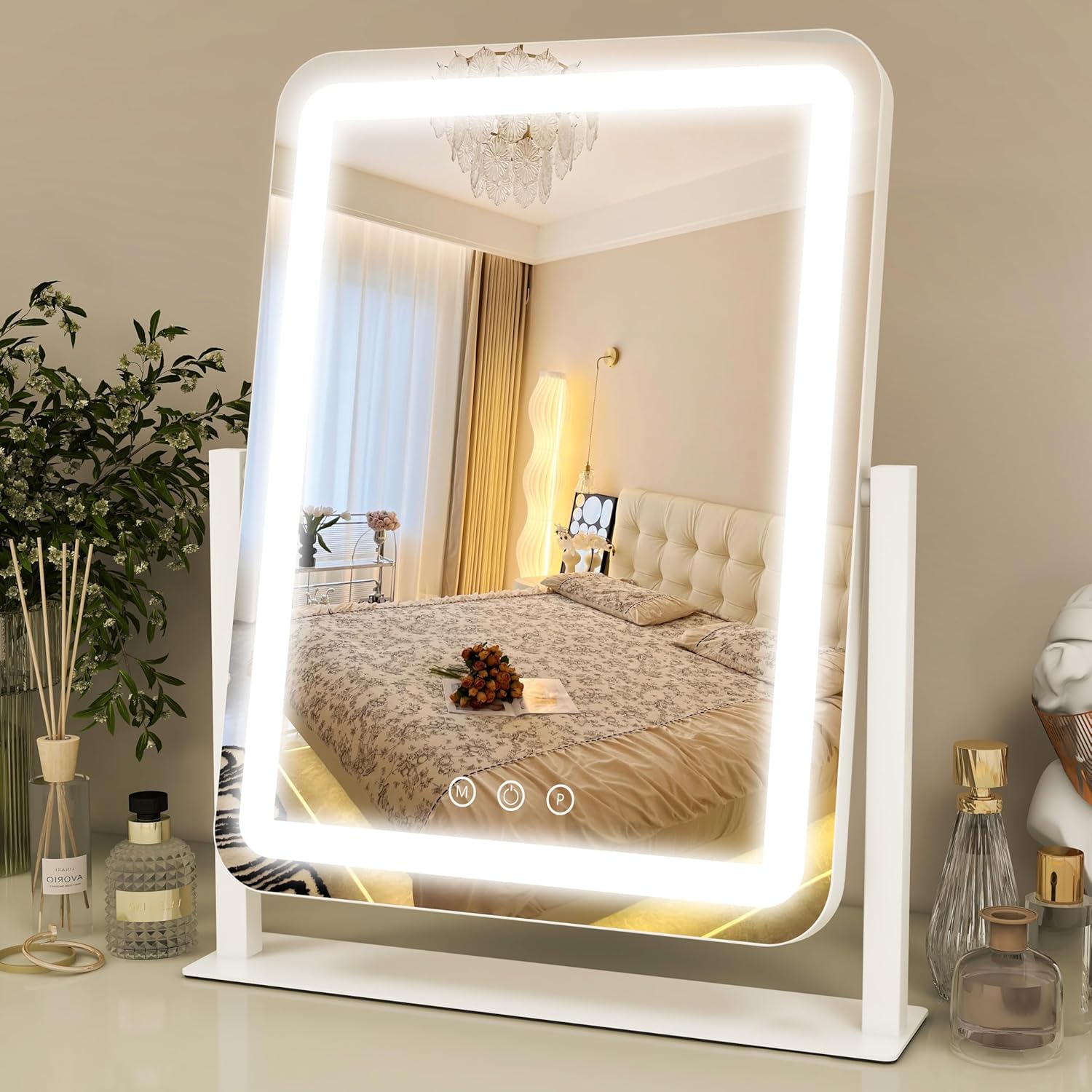 8x10 Inch LED Vanity Mirror with Touch Control