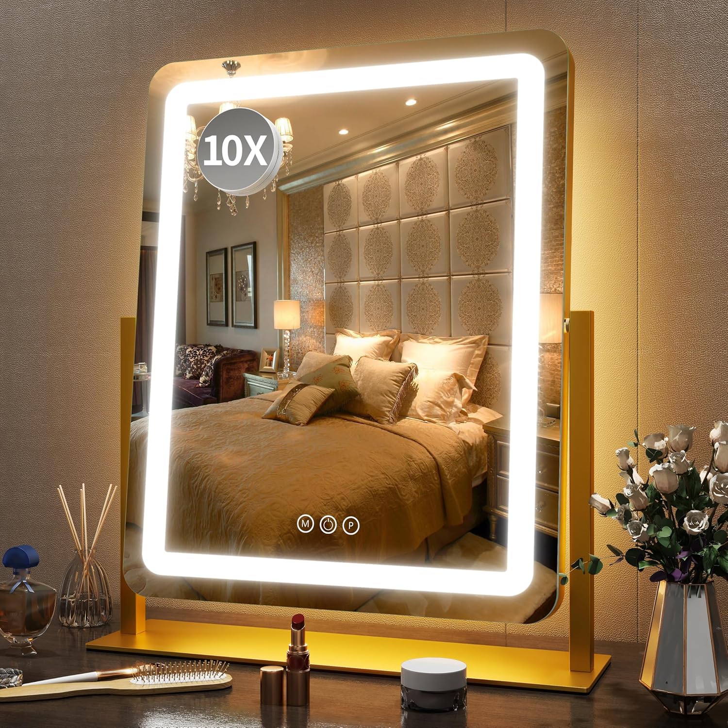 15x12.6 Inch LED Vanity Mirror with Touch Control