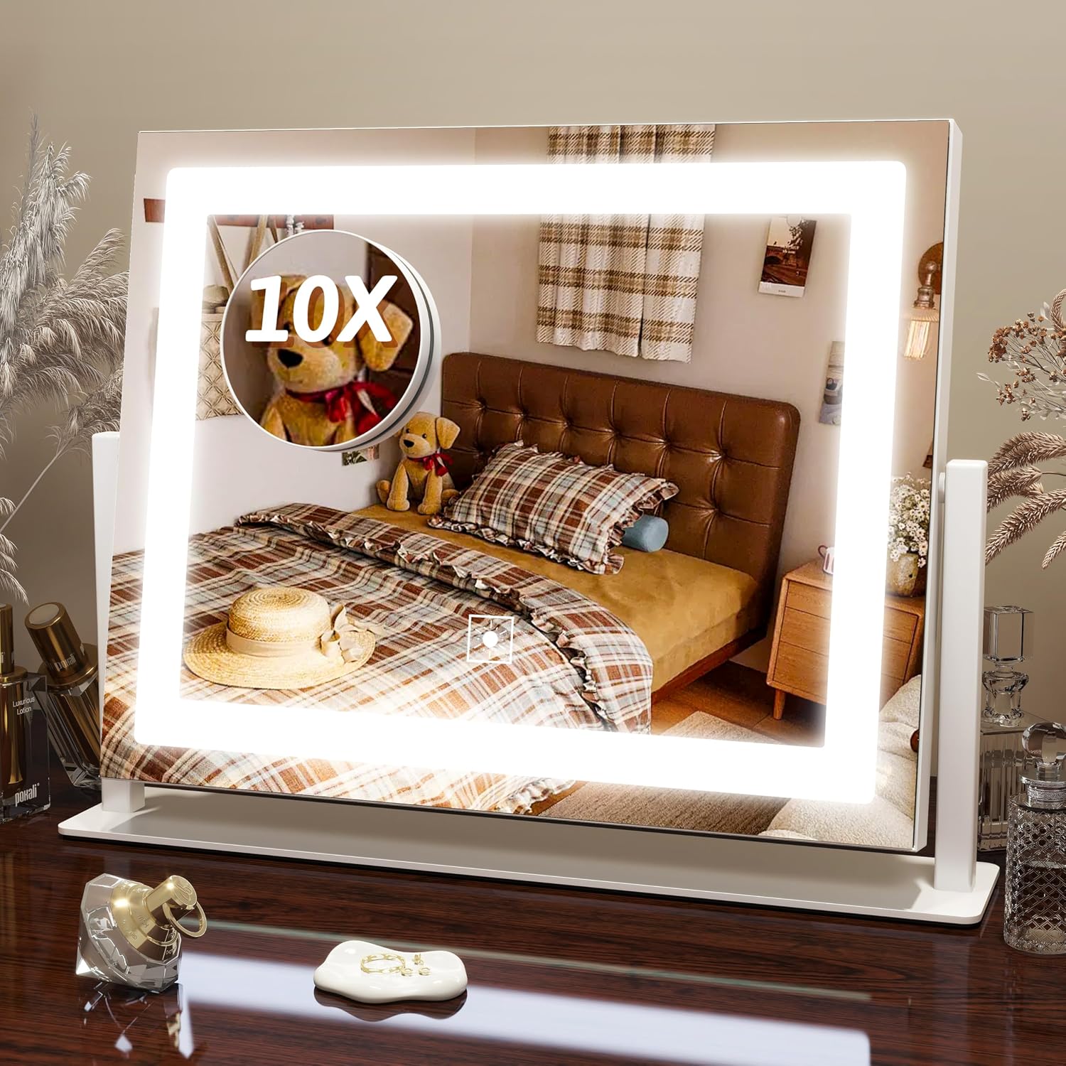 15x12.6 Inch LED Vanity Mirror with Touch Control