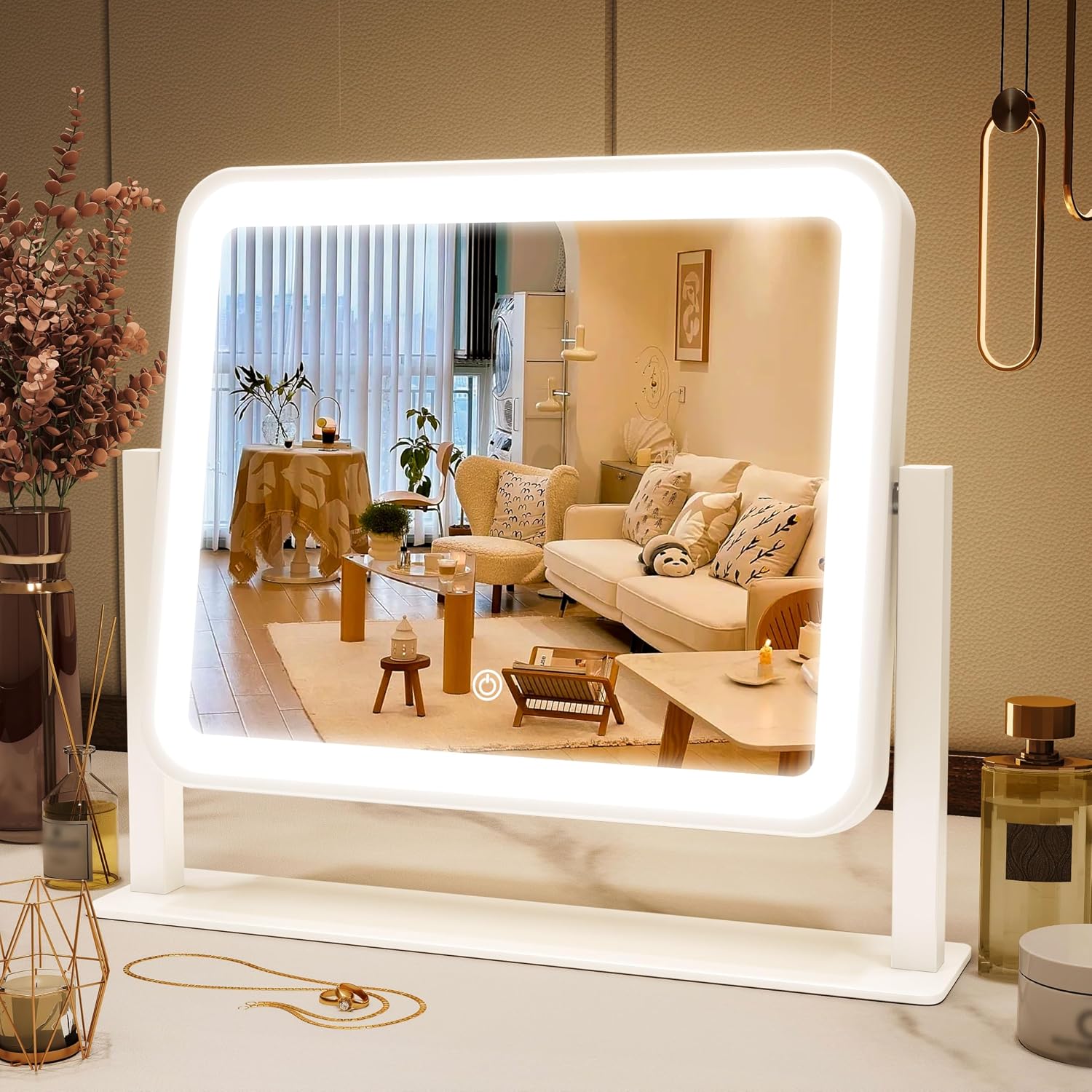 15x12.6 Inch LED Vanity Mirror with Touch Control