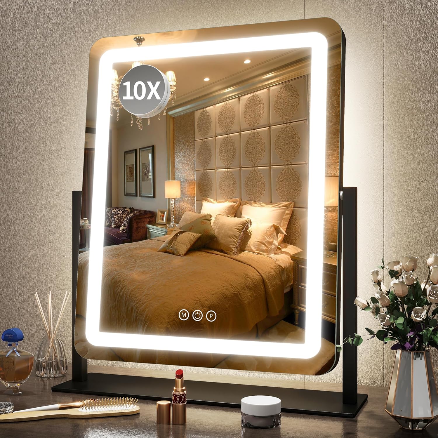 15x12.6 Inch LED Vanity Mirror with Touch Control