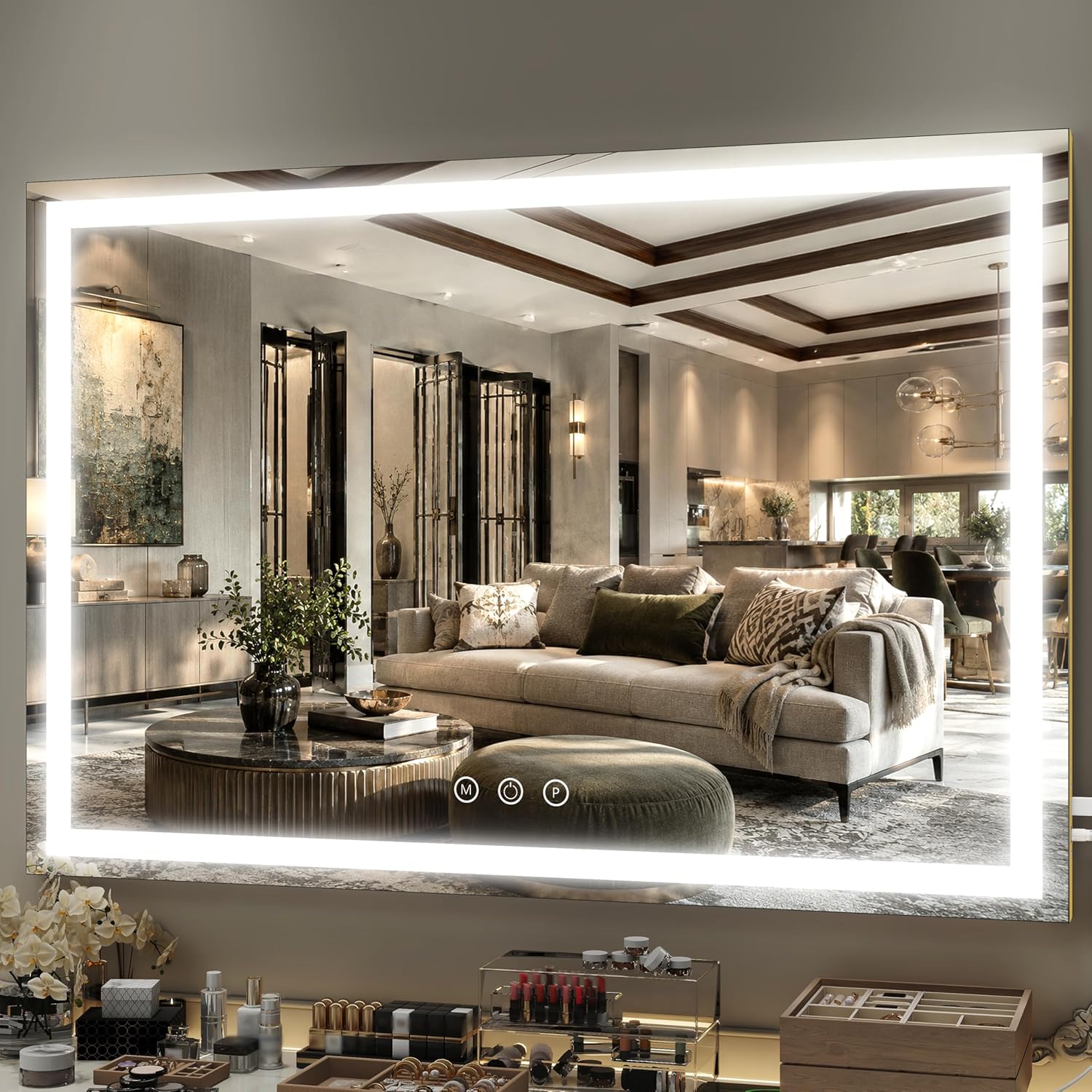 13x17 Inch LED Vanity Mirror with Touch Control