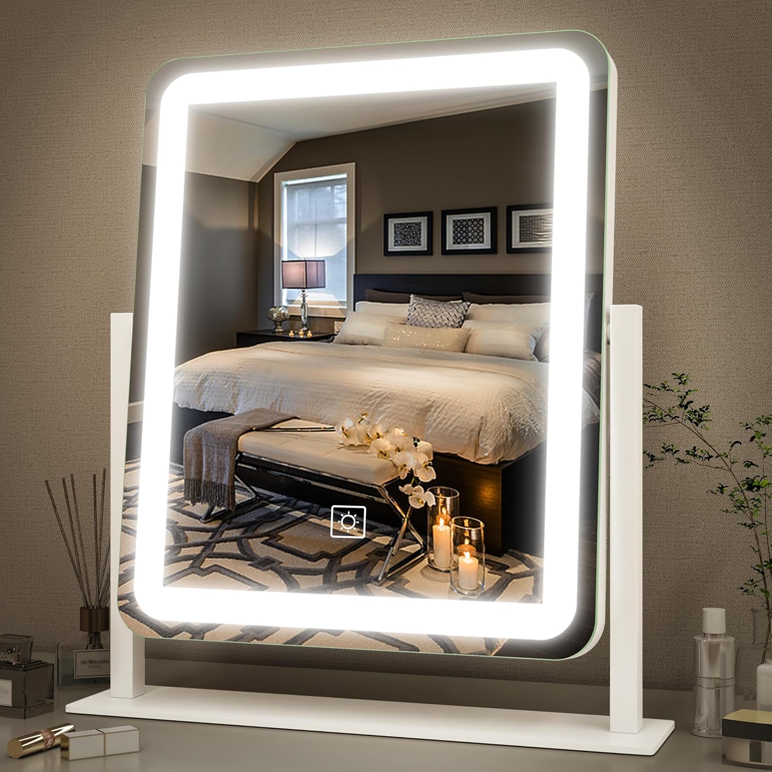 15x12.6 Inch LED Vanity Mirror with Touch Control