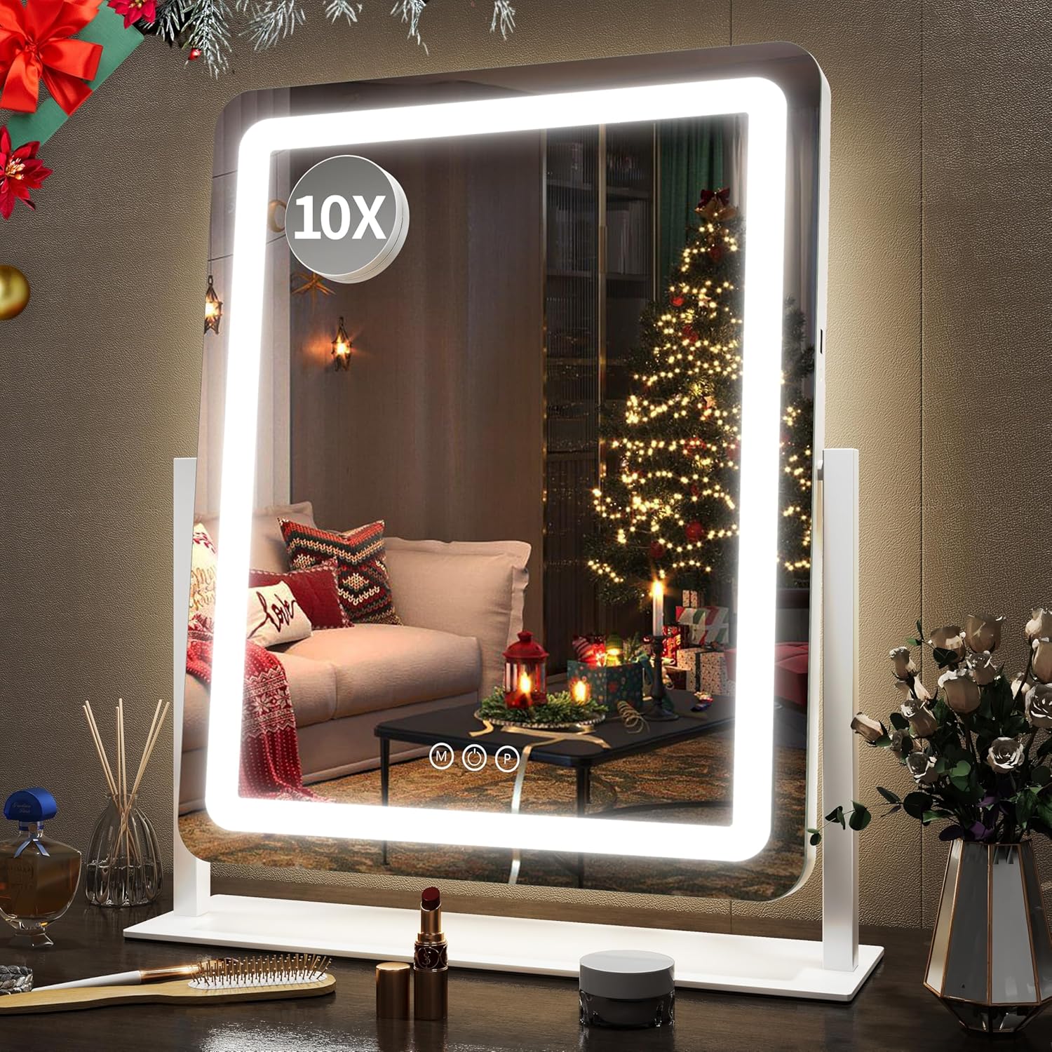 15x12.6 Inch LED Vanity Mirror with Touch Control